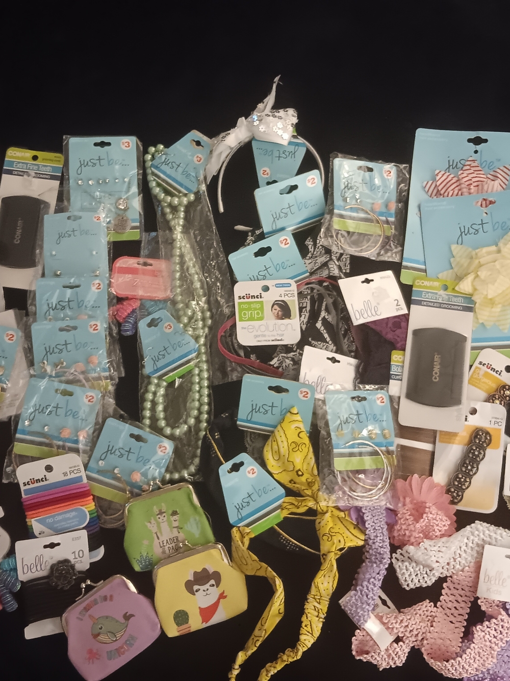 Assorted Hair Accessories & Jewelry Lot Nwt Over 50 Pieces Great For Reseller
